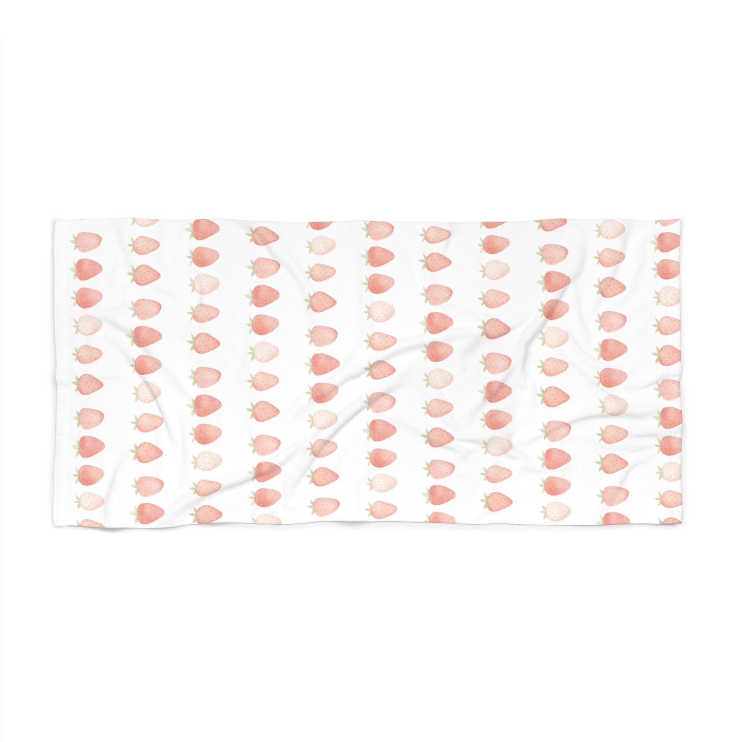 White Strawberry Zeus Prosper Summer Collection Ltd. Beach Towel🍓