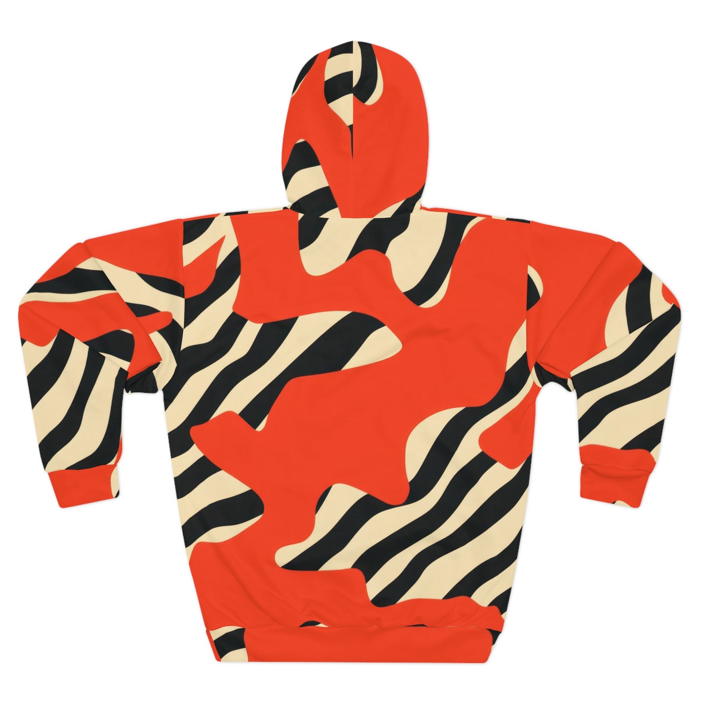 Red Zebra Pullover Hoodie