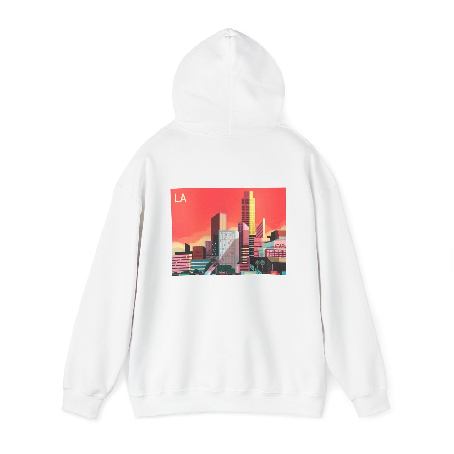 White LA Hoodie by Zeus Prosper Summer Collection Ltd. 🔥