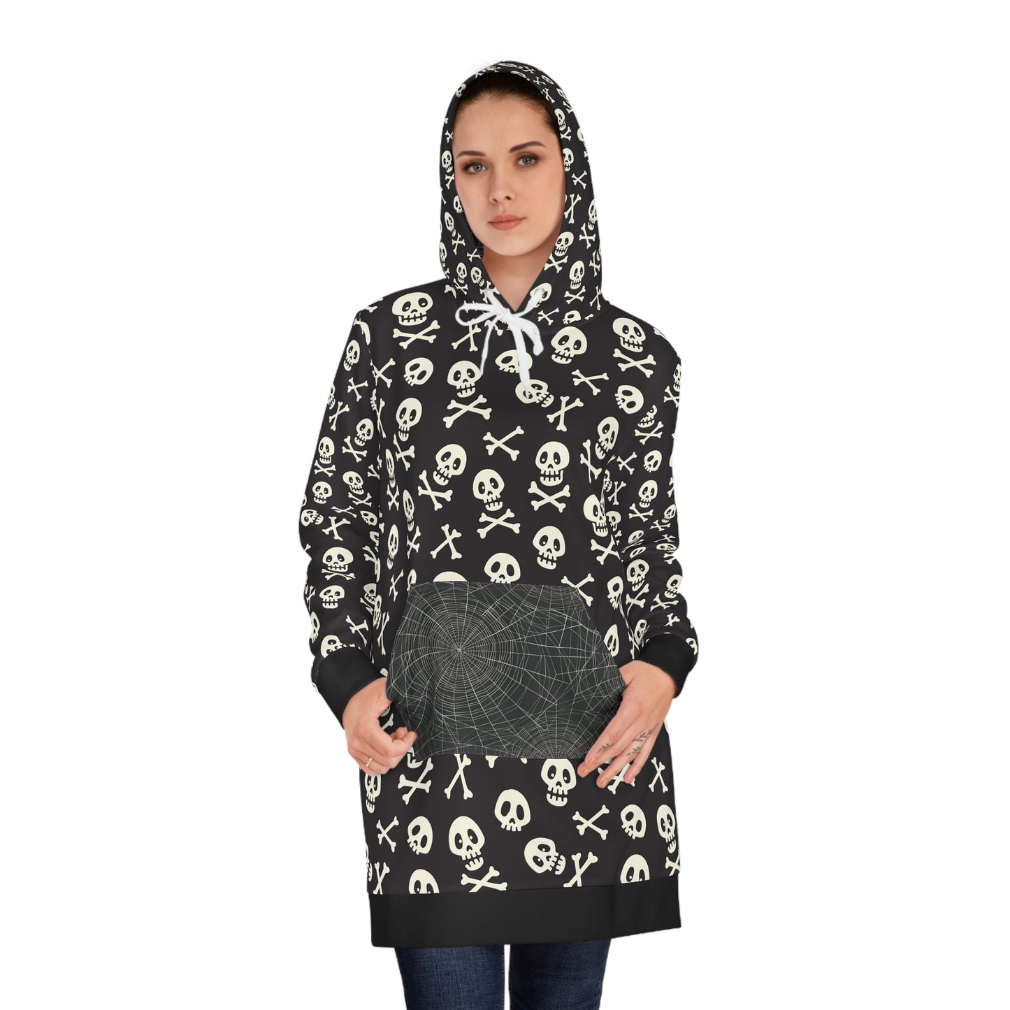 Cozy Skulls Hoodie Dress