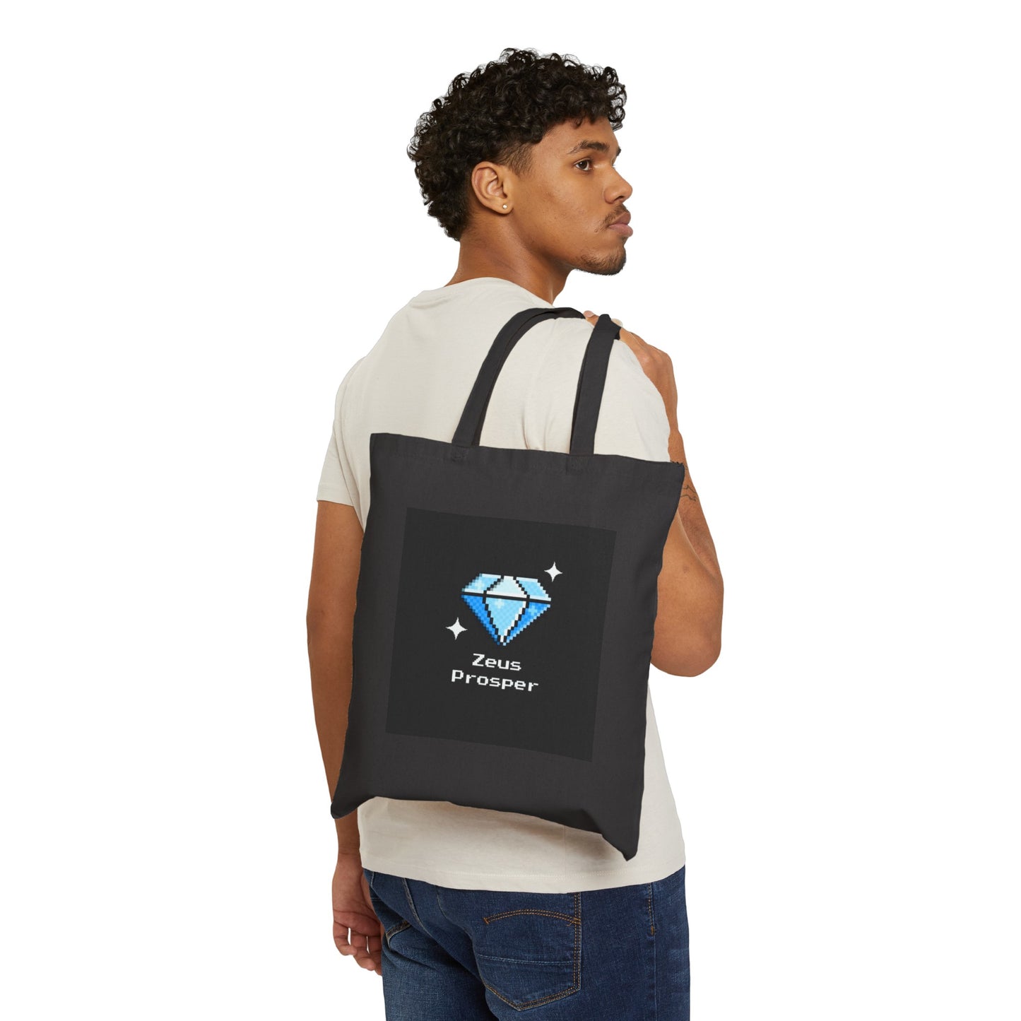 Y2K Zeus Prosper Cotton Canvas Tote Bag