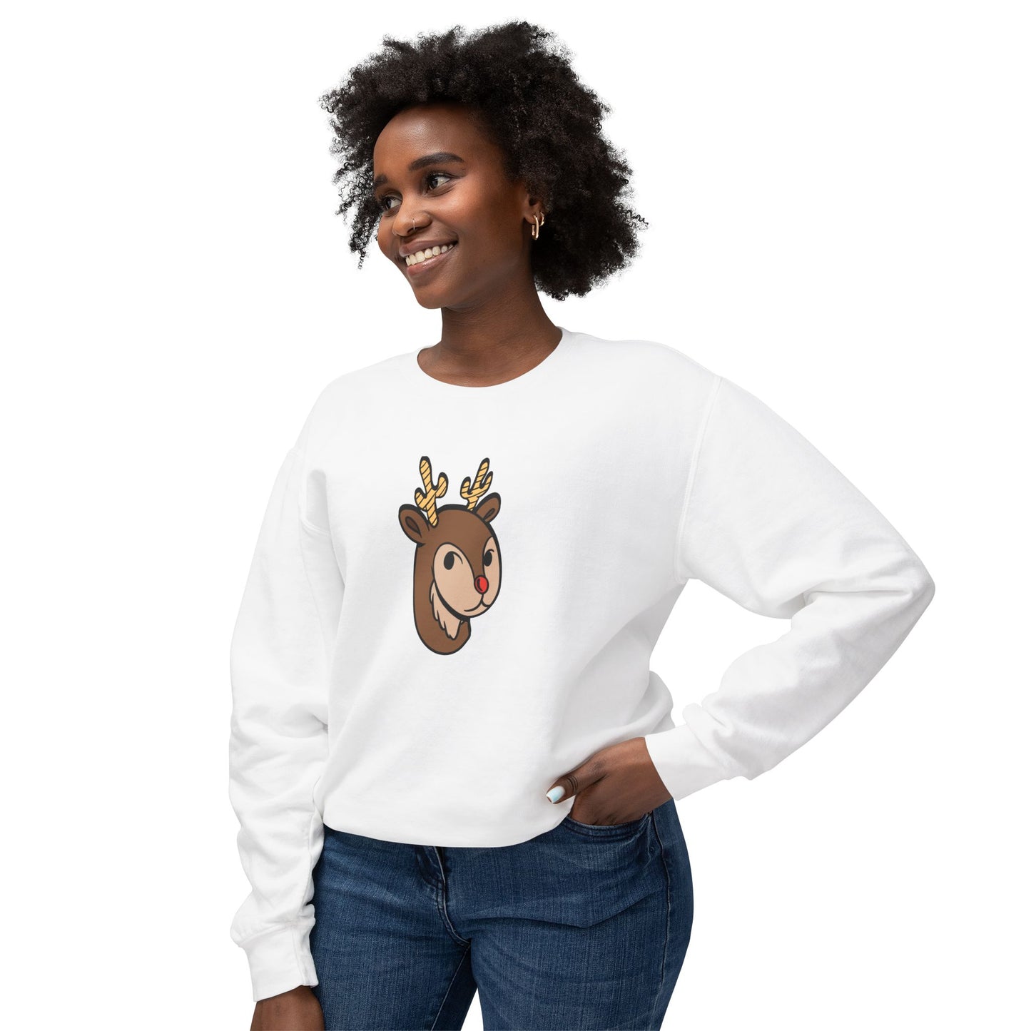 Christmas - Red Nose Reindeer Sweatshirt
