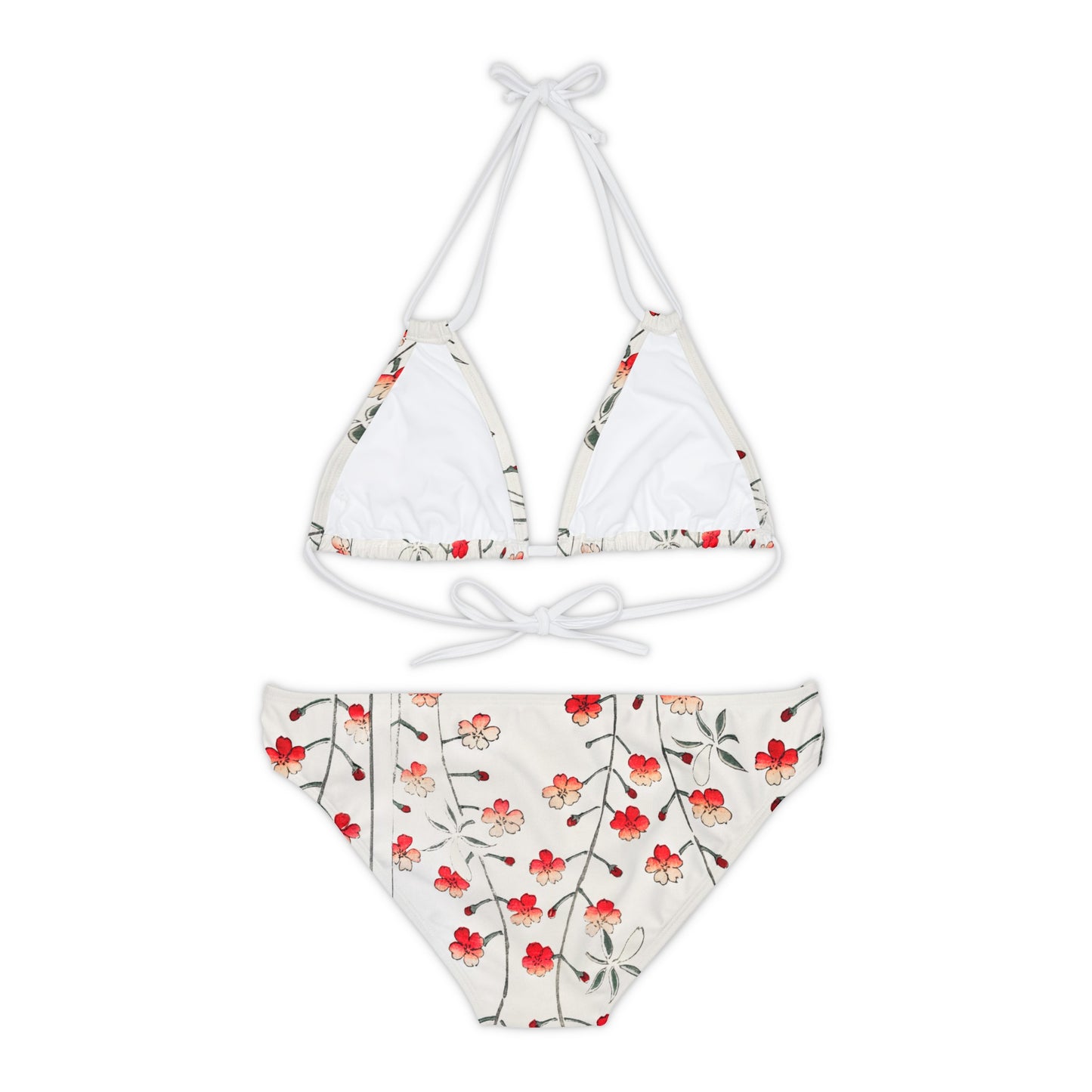 Red Flower Print Zeus Prosper Summer Collection Ltd. Bikini Set🌹