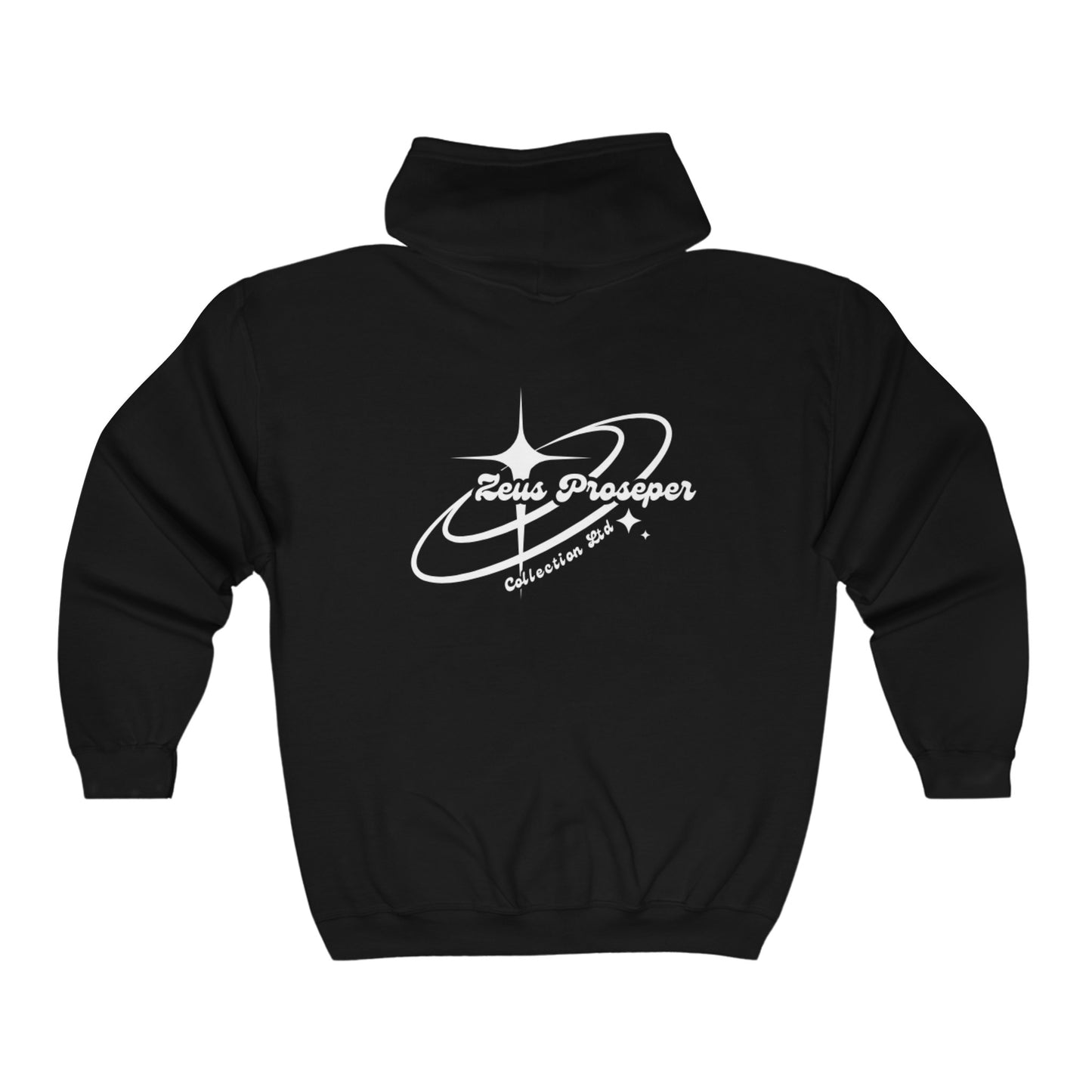 Black Y2K Zeus Prosper Collection Hooded Sweatshirt