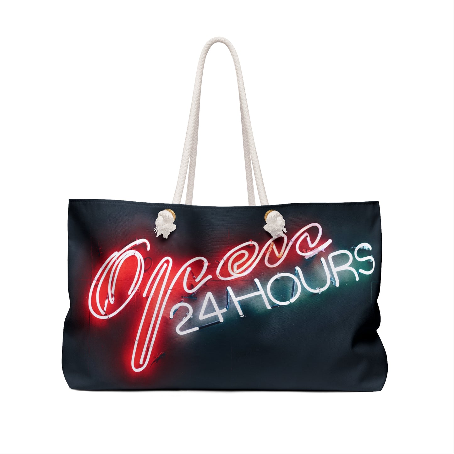 Open 24 hours Weekender Bag by Zeus Prosper Summer Collection Ltd.