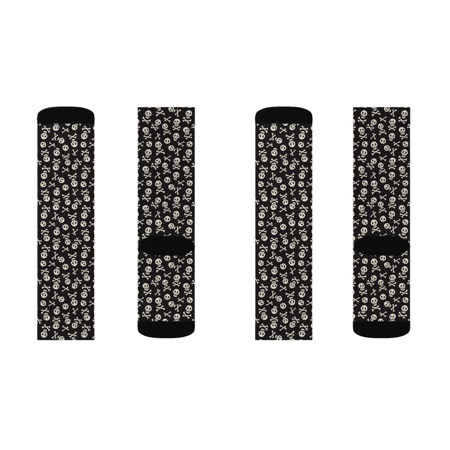 Skulls and Bones Halloween Socks