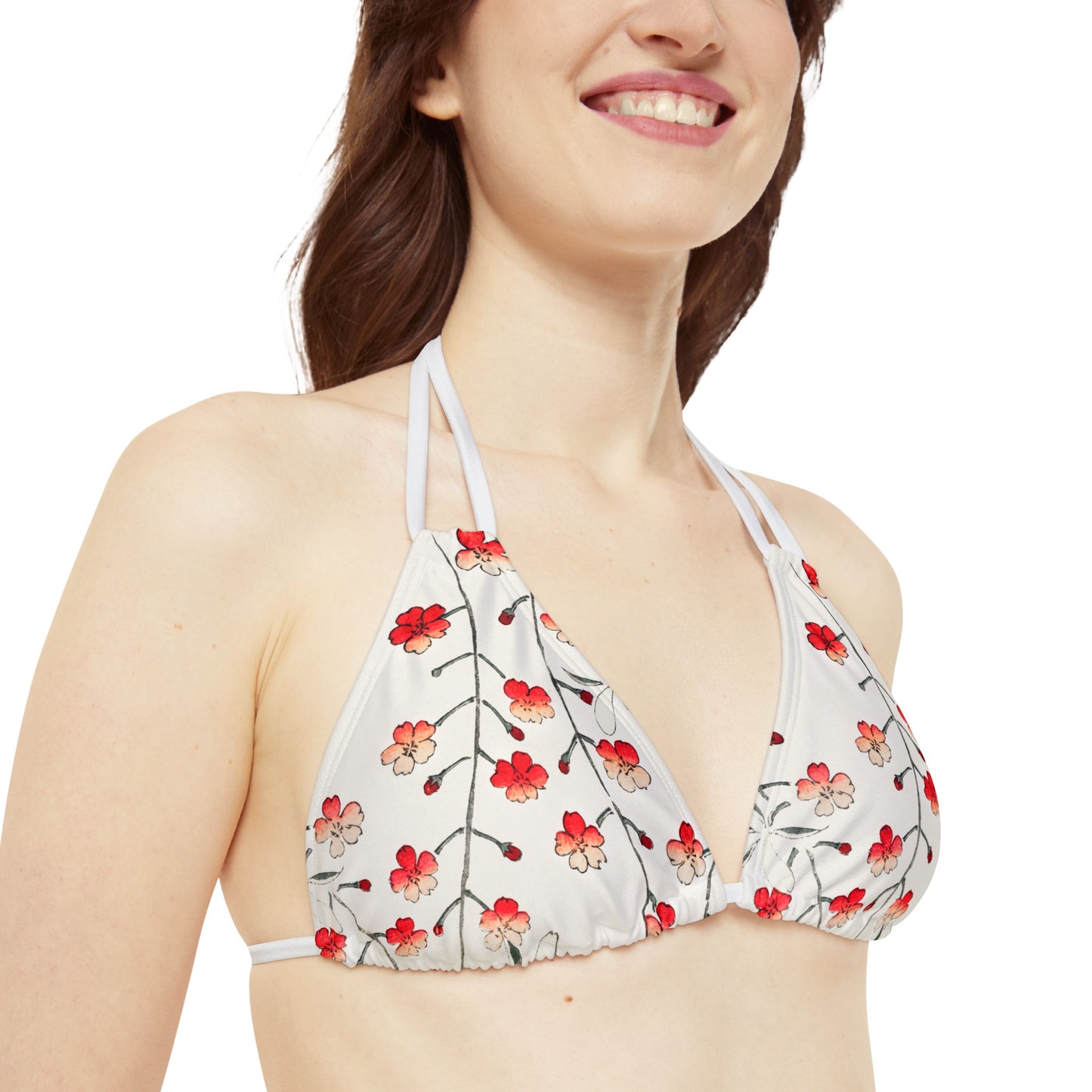 Red Flower Print Zeus Prosper Summer Collection Ltd. Bikini Set🌹