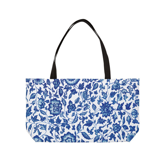 Blue Flower - Weekender Tote Bag by Zeus Prosper SC Ltd.🏖️