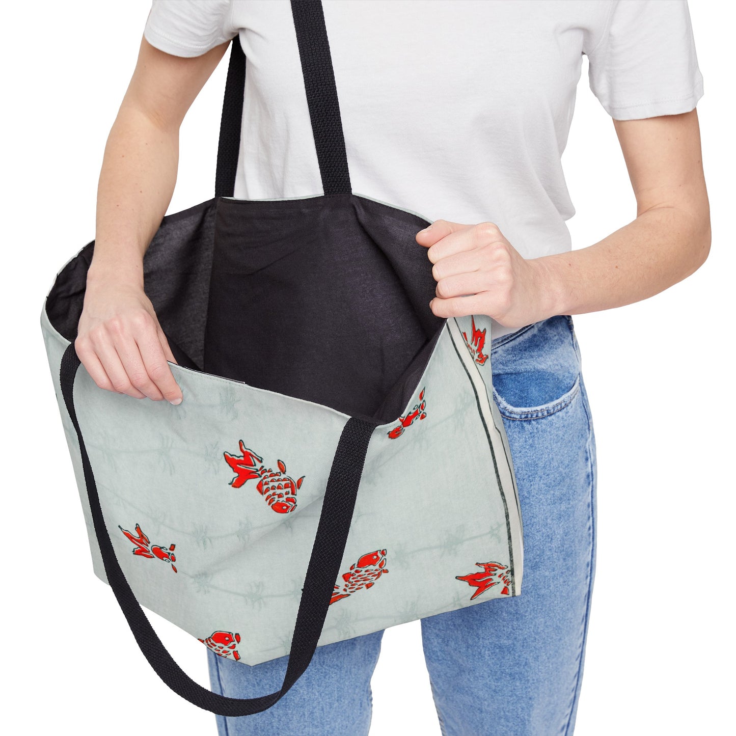 Red Goldfish Zeus Prosper Summer Collection Ltd. Weekender Tote Bag 🎒🏖️